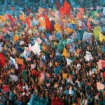 Trust increases after elections depend on collective action